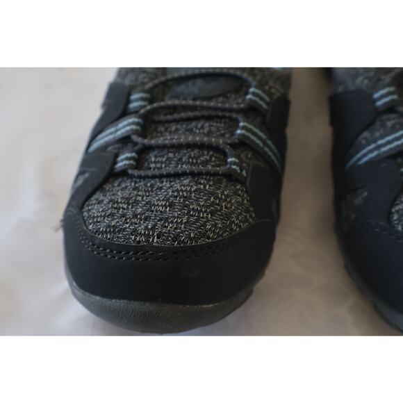 Athletic Works Comfort-Fit Memory Foam Slip-On Shoes Women’s 6 Gray/Black Knit - Picture 3 of 7